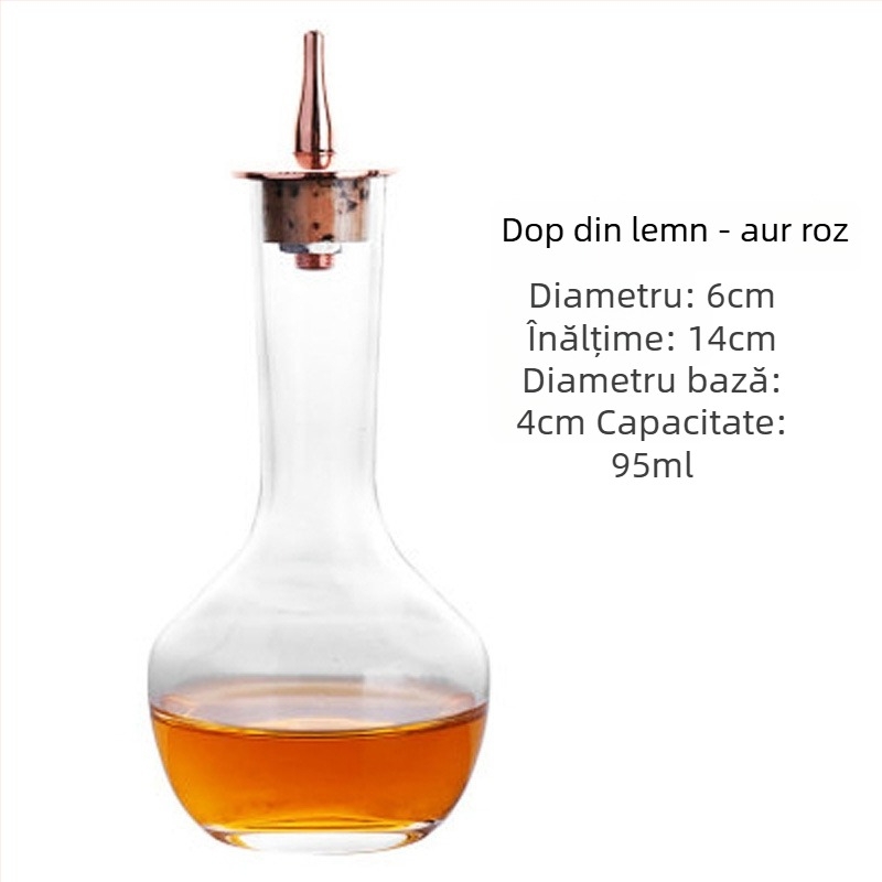 Sticlă de bitters în stil japonez pentru absint și cocktailuri – sticlă de bar din sticlă