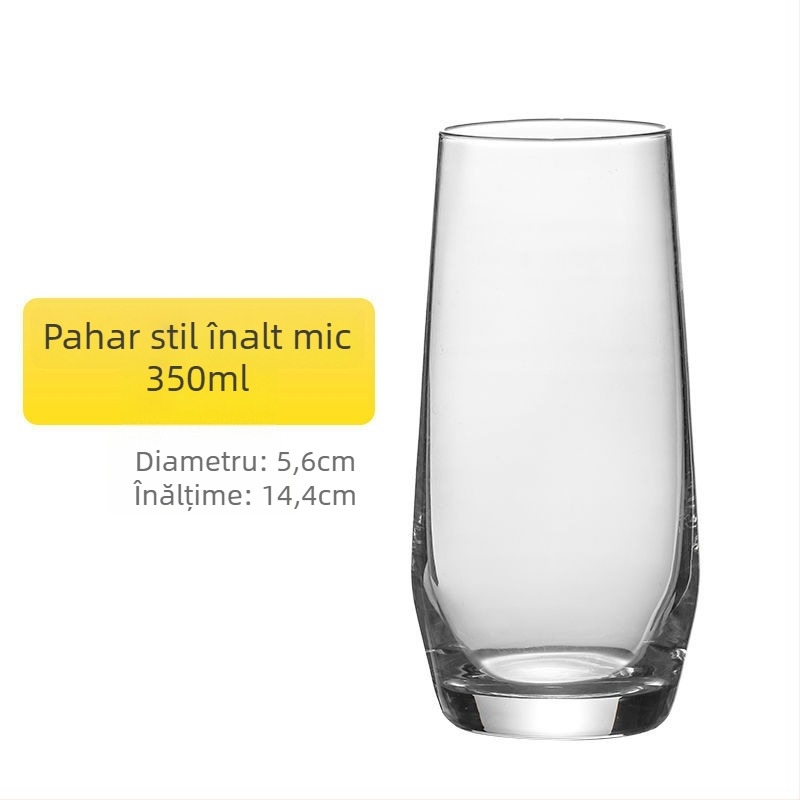 Pahar Collins pentru cocktailuri, pahar Mojito, cristal fără plumb, capacitate 1000 ml sau mai mult, stil Bloom modern minimalist