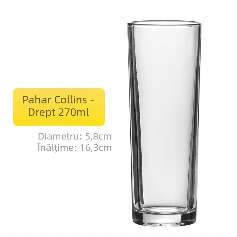Pahar Collins pentru cocktailuri, pahar Mojito, cristal fără plumb, capacitate 1000 ml sau mai mult, stil Bloom modern minimalist