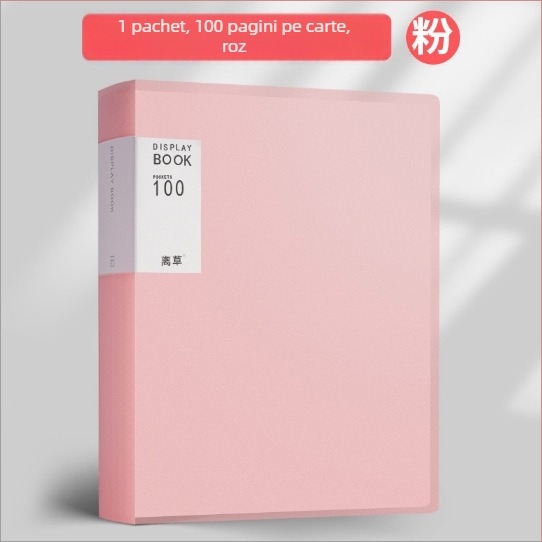 Mapă plastic transparentă cu inserții, pentru birou, capacitate mare, dosar de documente cu mai multe compartimente.