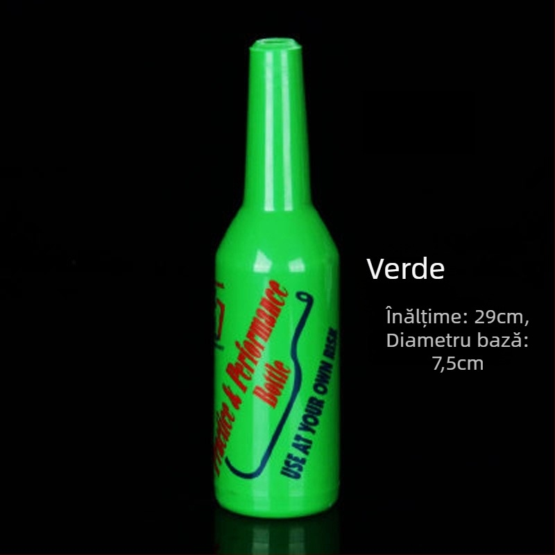 Sticlă de antrenament pentru barman – recipient din plastic pentru practică și aruncare, pentru reprezentări la bar