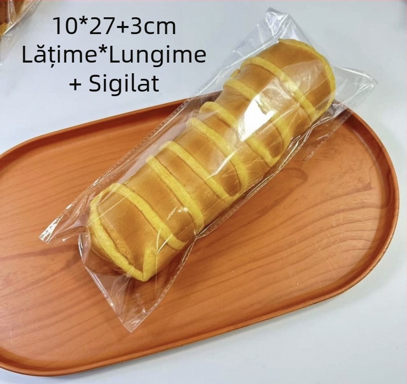Pungă transparentă mată pentru ambalarea produselor de panificație: pâine, produse de patiserie și biscuiți