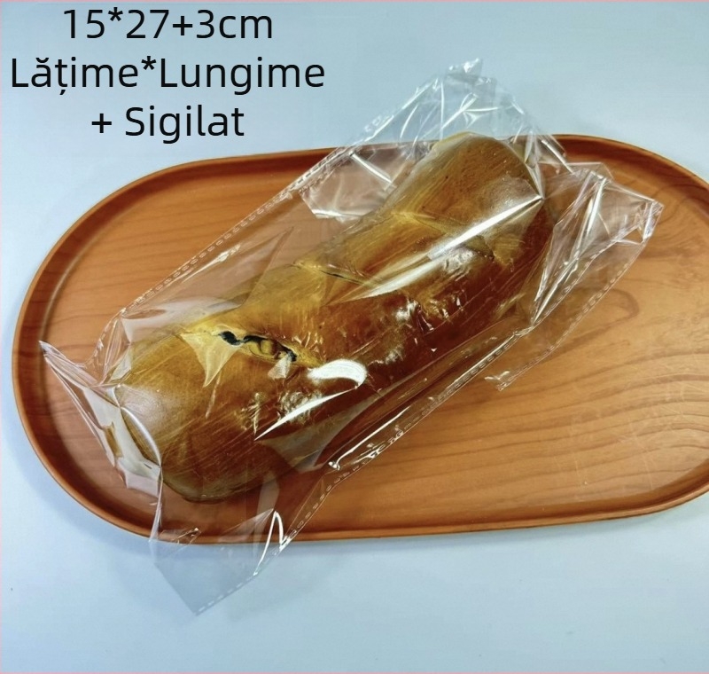 Pungă transparentă mată pentru ambalarea produselor de panificație: pâine, produse de patiserie și biscuiți
