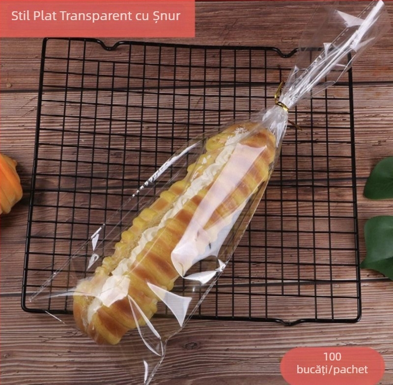 Pungă transparentă mată pentru ambalarea produselor de panificație: pâine, produse de patiserie și biscuiți