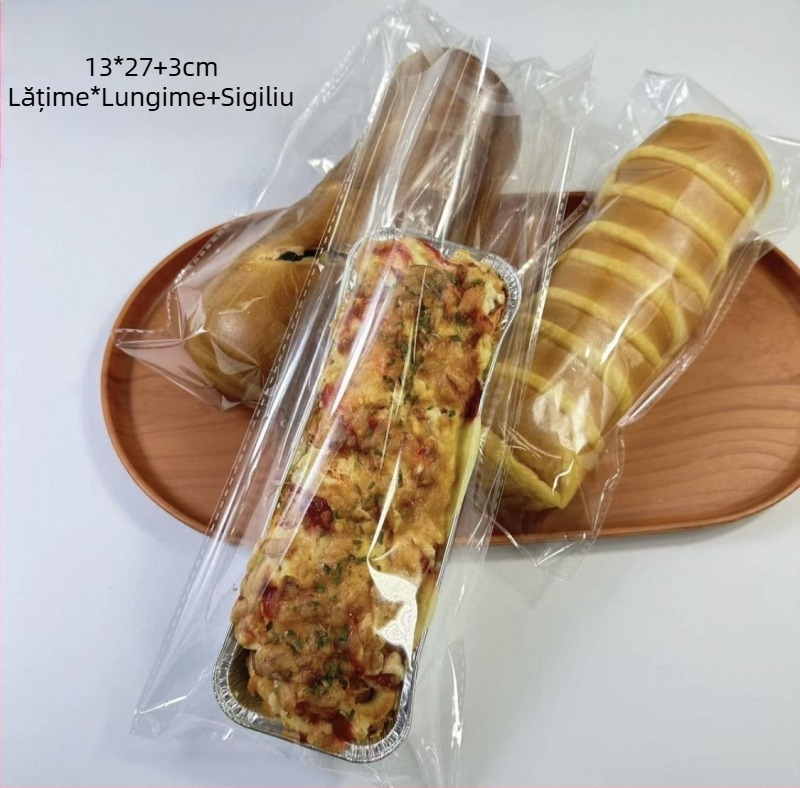 Pungă transparentă mată pentru ambalarea produselor de panificație: pâine, produse de patiserie și biscuiți