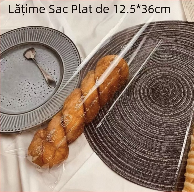 Pungă transparentă mată pentru ambalarea produselor de panificație: pâine, produse de patiserie și biscuiți