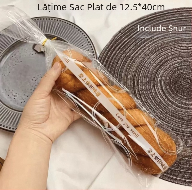 Pungă transparentă mată pentru ambalarea produselor de panificație: pâine, produse de patiserie și biscuiți