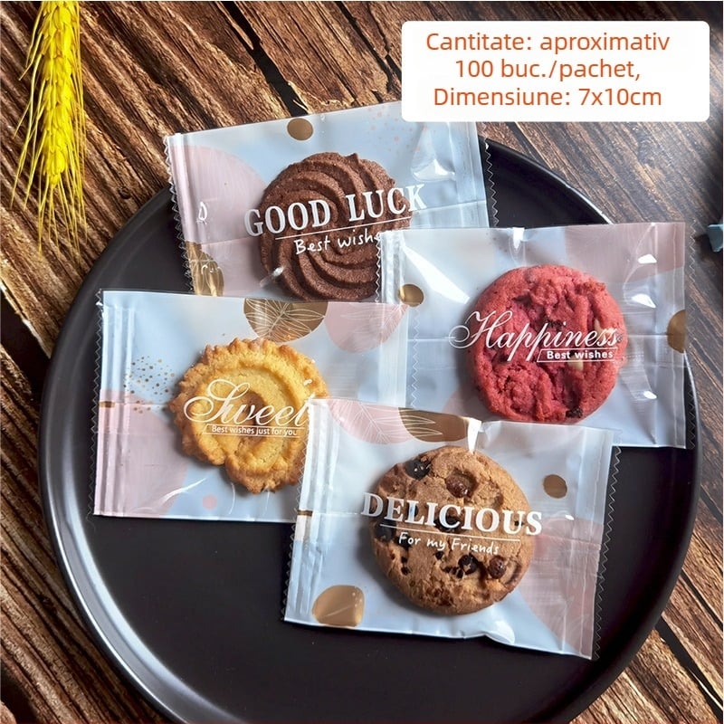 Pungă sigilantă pentru nugat, fursecuri și bomboane cu caramel