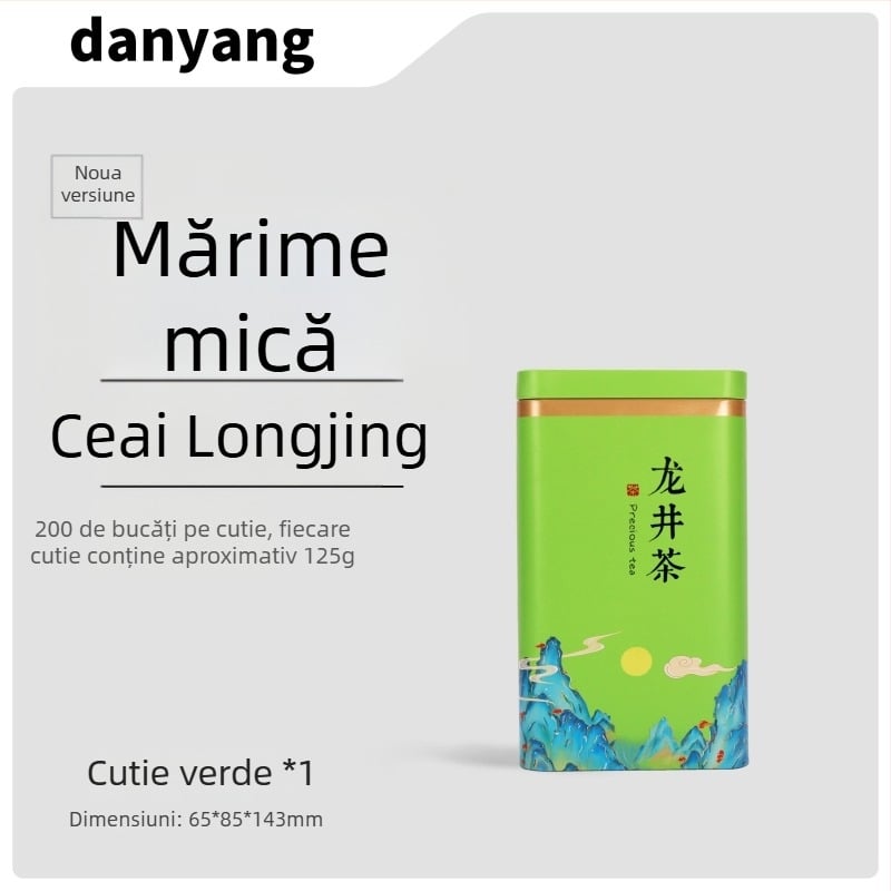 Cutie metalică pentru ceai verde, cutie goală de cadouri, dimensiune universală, ambalaj personalizabil