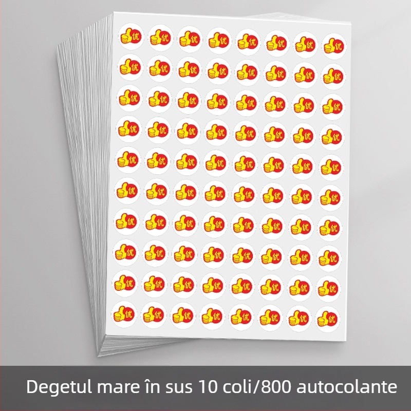 Autocolante de recompensă pentru copii – fețe zâmbitoare și stele, pentru grădiniță