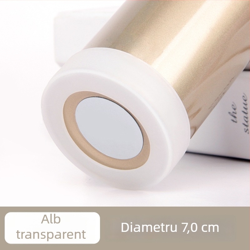 Protecție din silicon pentru fundul cupei termice, antialunecare, rezistentă la uzură, diametru 6,5 cm