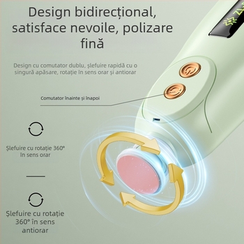 Polizor electric pentru unghii – instrument universal de manichiură pentru adulți, copii și animale de companie