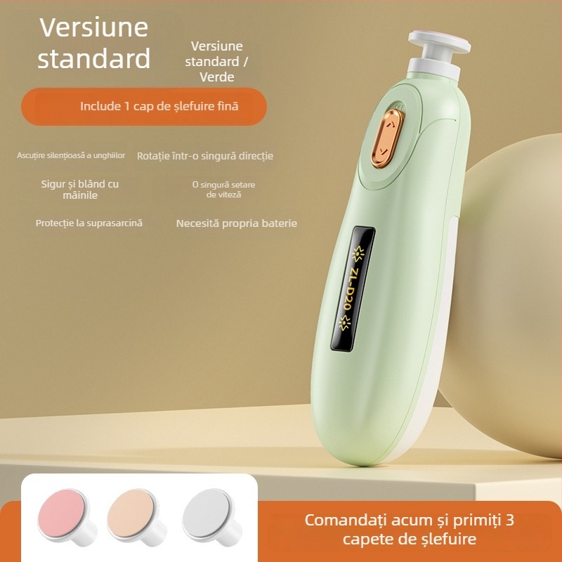 Polizor electric pentru unghii – instrument universal de manichiură pentru adulți, copii și animale de companie