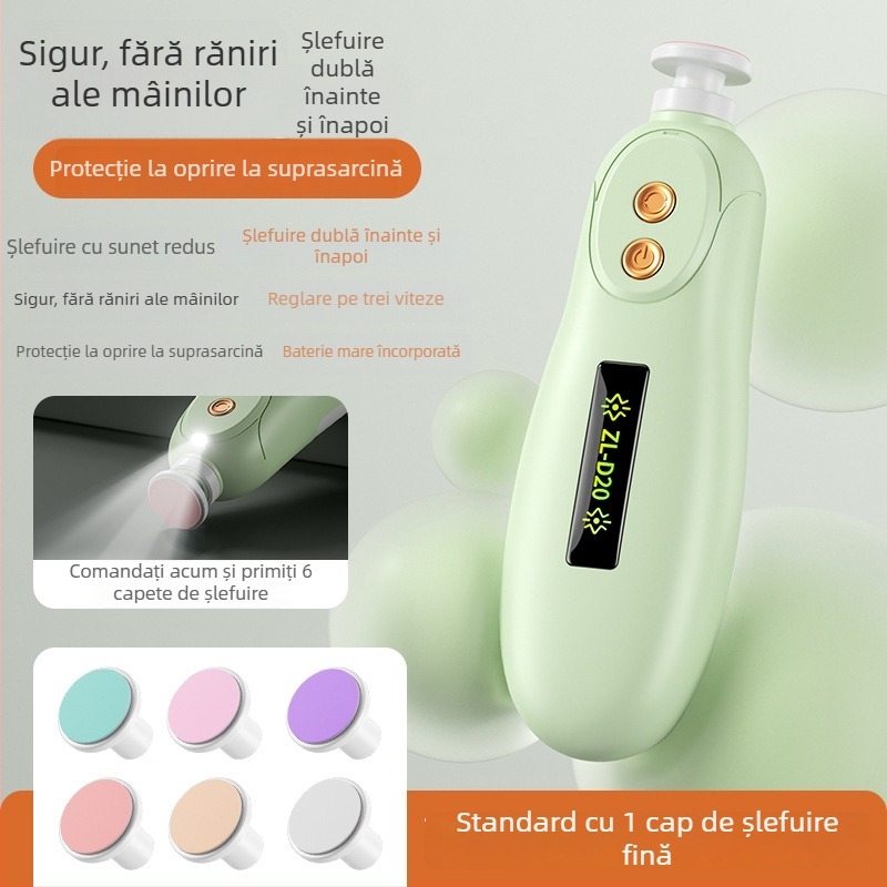 Polizor electric pentru unghii – instrument universal de manichiură pentru adulți, copii și animale de companie