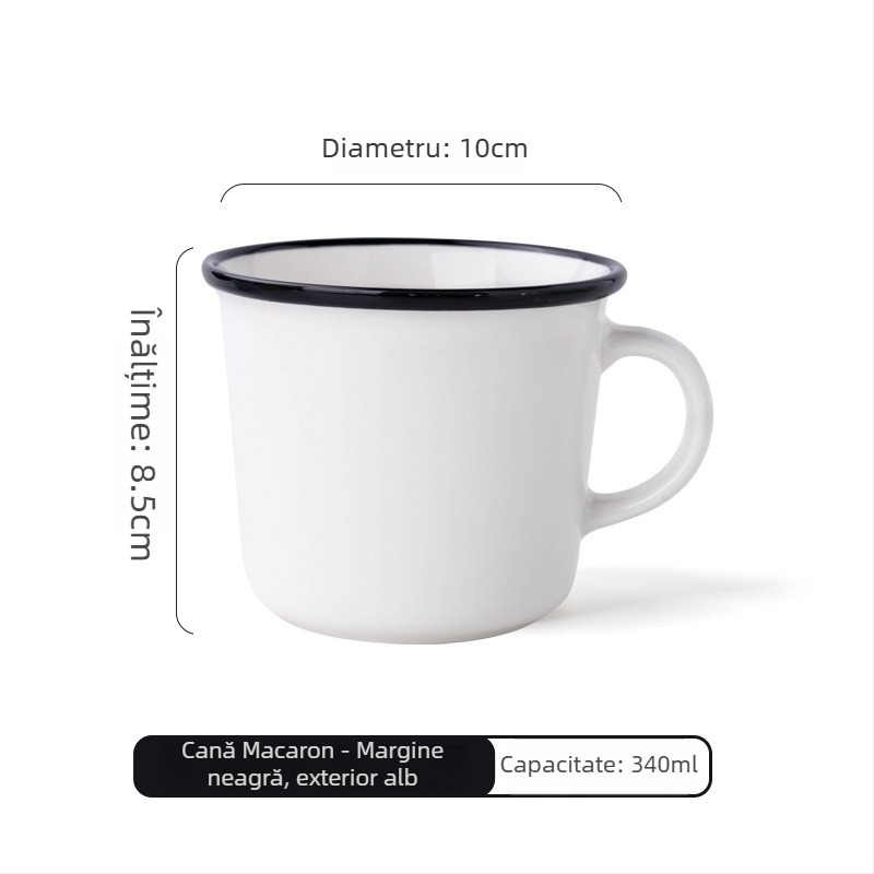 Cană ceramică Macaron, culoare vibrantă, pentru cafea sau ceai, cadou personalizat