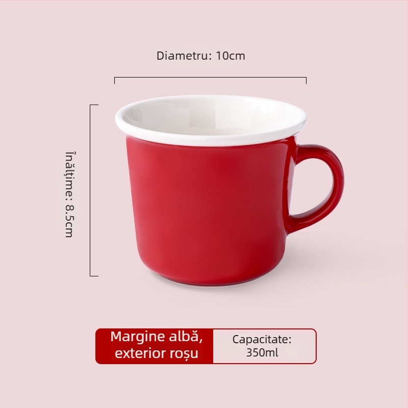 Cană ceramică Macaron, culoare vibrantă, pentru cafea sau ceai, cadou personalizat
