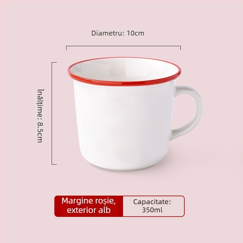 Cană ceramică Macaron, culoare vibrantă, pentru cafea sau ceai, cadou personalizat