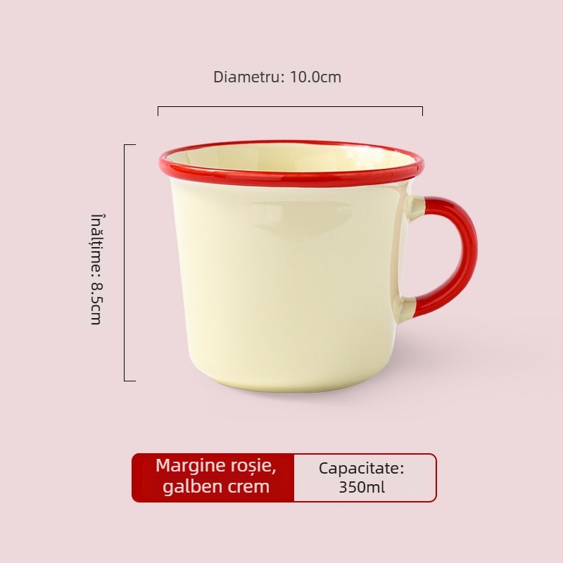 Cană ceramică Macaron, culoare vibrantă, pentru cafea sau ceai, cadou personalizat