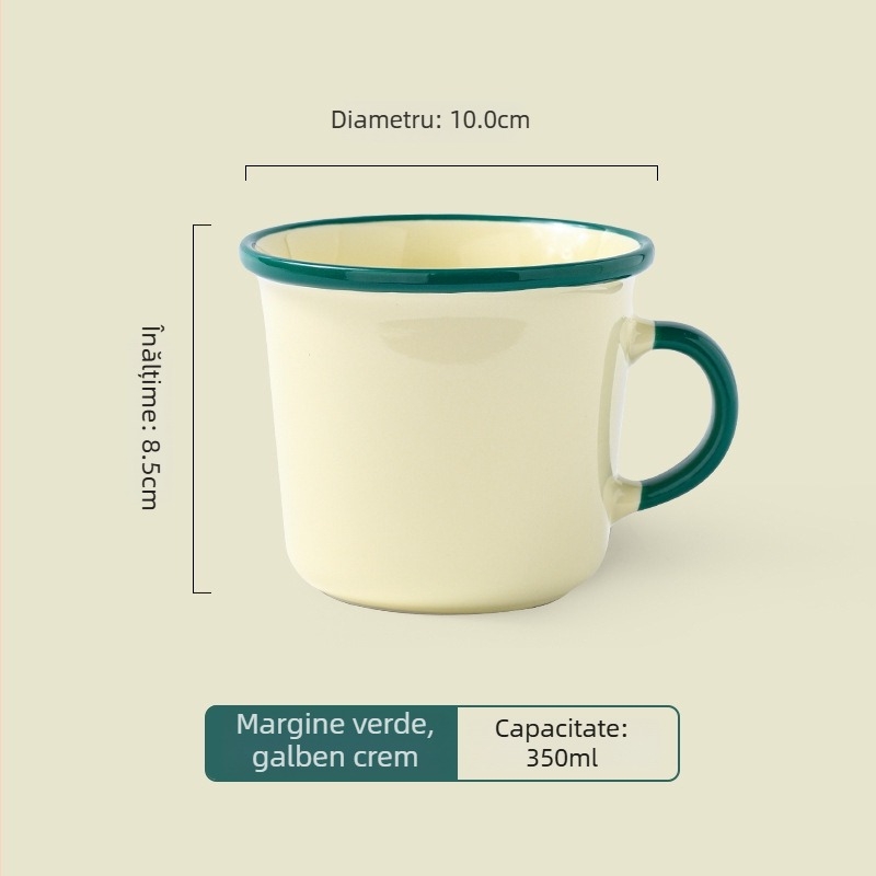 Cană ceramică Macaron, culoare vibrantă, pentru cafea sau ceai, cadou personalizat