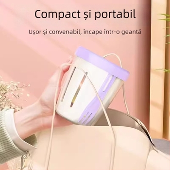 Cupa dublu nivel pentru fructe și salată, cu furculiță, portabil, drenaj, recipient de picnic