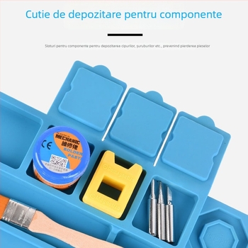 Covoraș din silicon rezistent la temperaturi înalte pentru bancul de reparații electronice, magnetic, anti-static, izolație termică pentru lipit