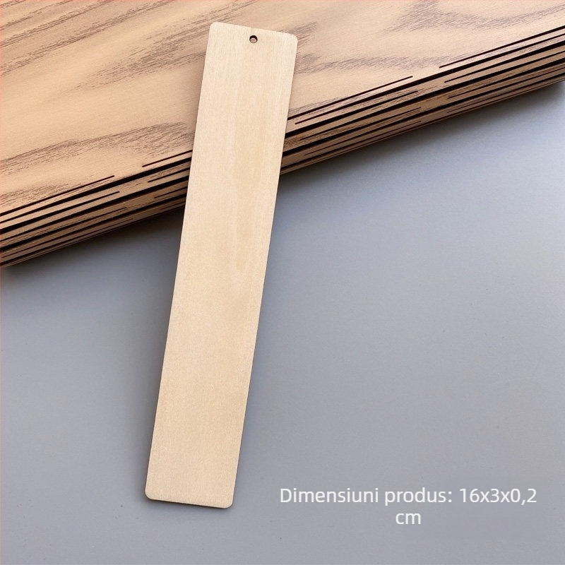 Semne de carte din lemn goale pentru proiecte DIY, cu imagini și text gravate – amintire de absolvire a școlii primare