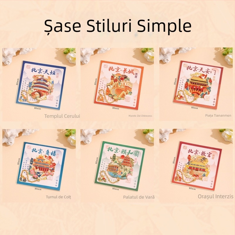 Semn de carte din alamă – marcator metalic cu motive clasice