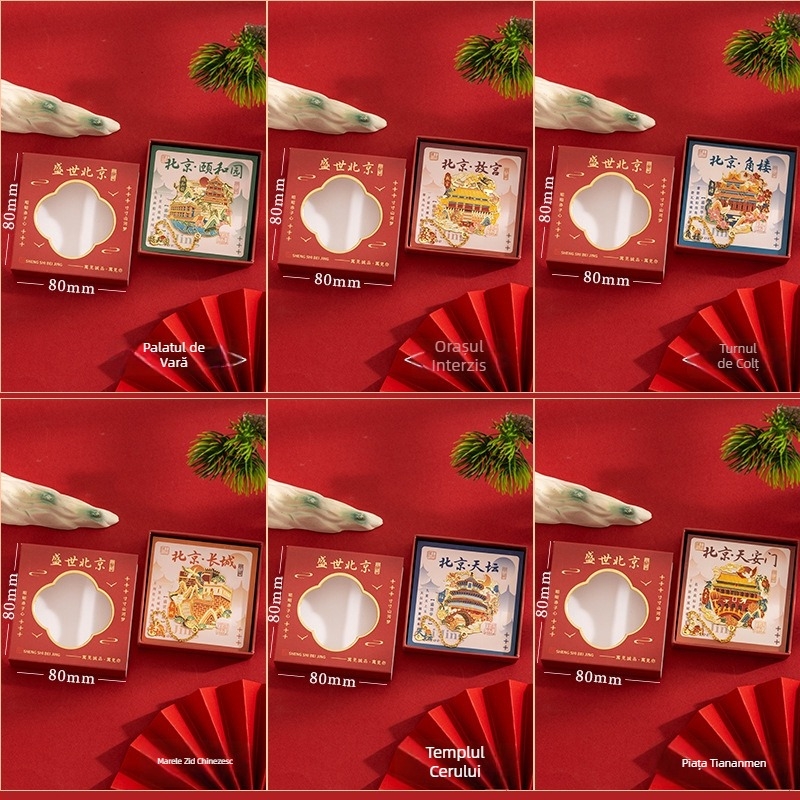 Semn de carte din alamă – marcator metalic cu motive clasice