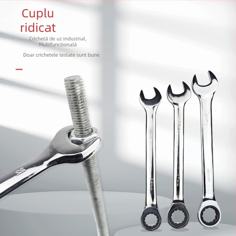 Cheie cu clichet dublu, dintr-un singur dispozitiv, capete Torx deschise, pentru reparații auto