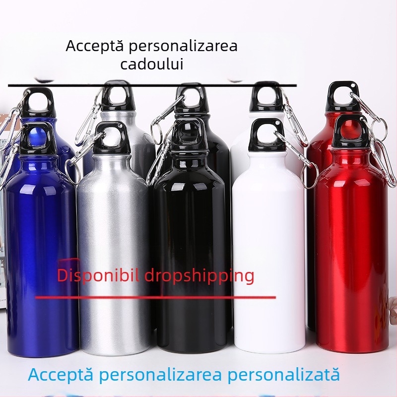 Sticlă de apă pentru copii din aluminiu, cu desen animat și motiv animal