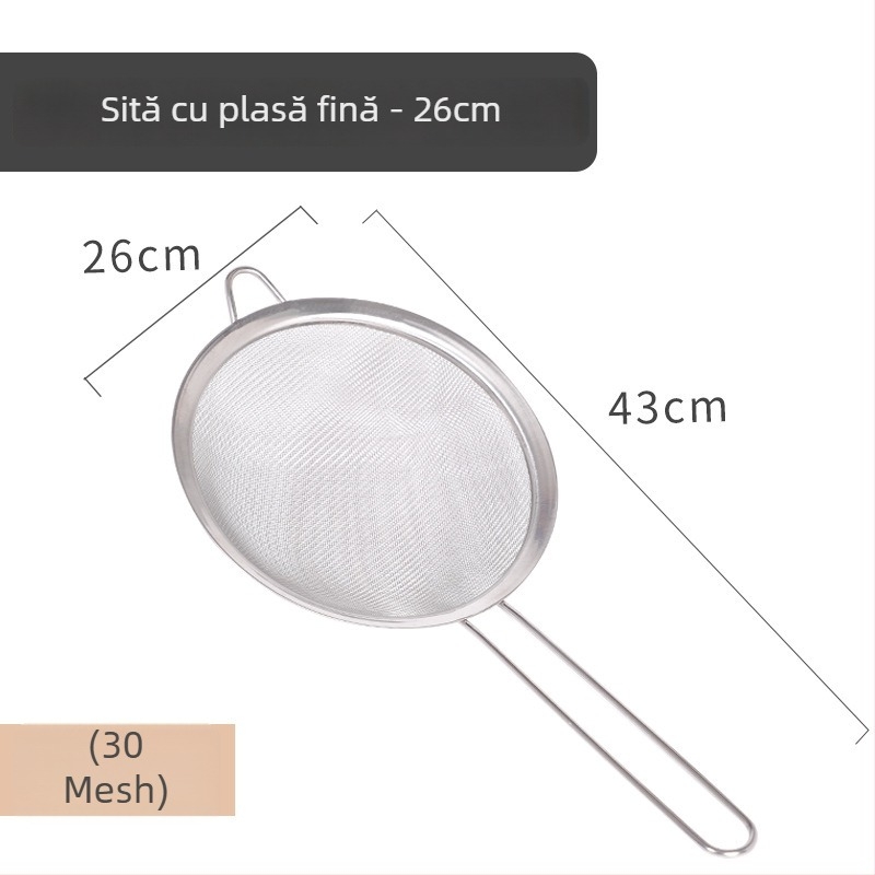 Filtru din oțel inoxidabil, stil japonez, pentru lapte de soia, plasă fină de bucătărie