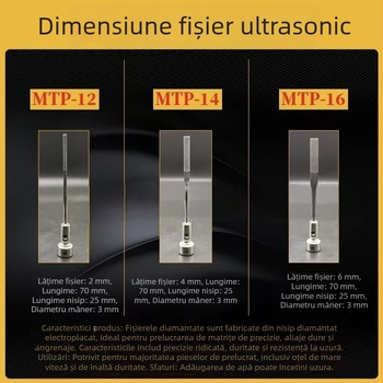 Unealtă ultrasonică pentru fișe MTP120, șlefuire pneumatică alternativă pentru fișiere din aliaj mic, matrițe, polisare