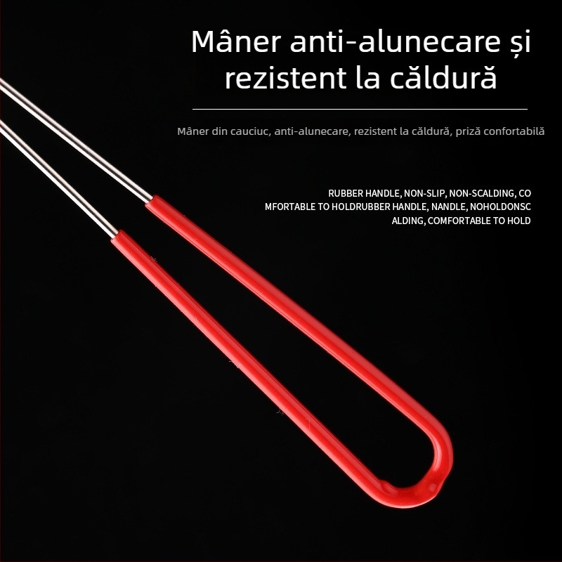 Sită din oțel inoxidabil pentru ceai cu perle (boba), mâner extensibil, filtru cu plasă mare pentru oală