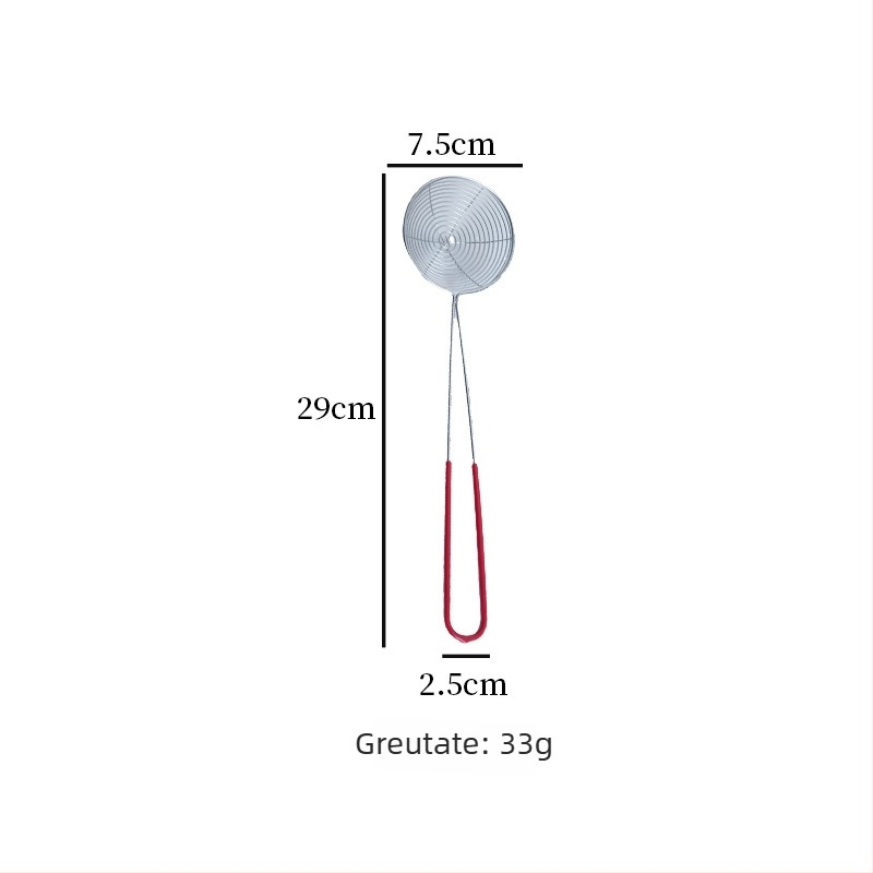 Sită din oțel inoxidabil pentru ceai cu perle (boba), mâner extensibil, filtru cu plasă mare pentru oală
