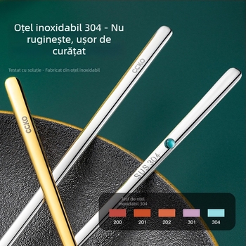 304 oțel inoxidabil, lingură de amestec cu mâner lung pentru cafea și lapte, linguriță pentru deserturi ale copiilor, stil coreean, design elegant