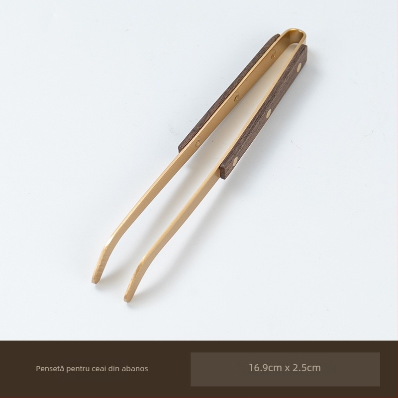 Set pentru ceremonia ceaiului Six Gentlemen – Accesorii premium Kung Fu pentru uz casnic, incluzând clip pentru ceai, linguriță, cuțiș pentru ceai și unelte de întreținere a ceainicului