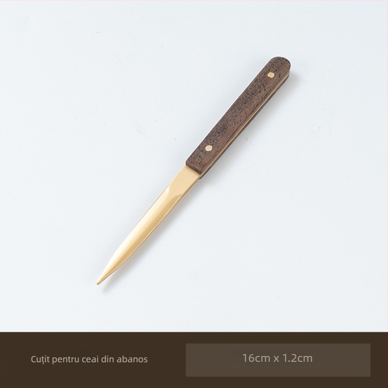 Set pentru ceremonia ceaiului Six Gentlemen – Accesorii premium Kung Fu pentru uz casnic, incluzând clip pentru ceai, linguriță, cuțiș pentru ceai și unelte de întreținere a ceainicului