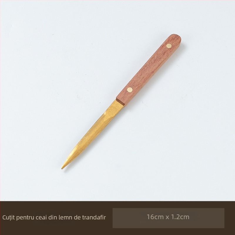 Set pentru ceremonia ceaiului Six Gentlemen – Accesorii premium Kung Fu pentru uz casnic, incluzând clip pentru ceai, linguriță, cuțiș pentru ceai și unelte de întreținere a ceainicului