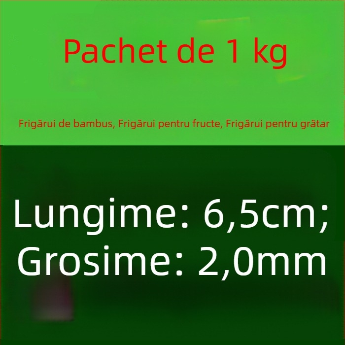 Bețe de fructe din bambus, de unică folosință – bețișoare de fructe cu vârf lung pentru grătar și mâncăruri prăjite