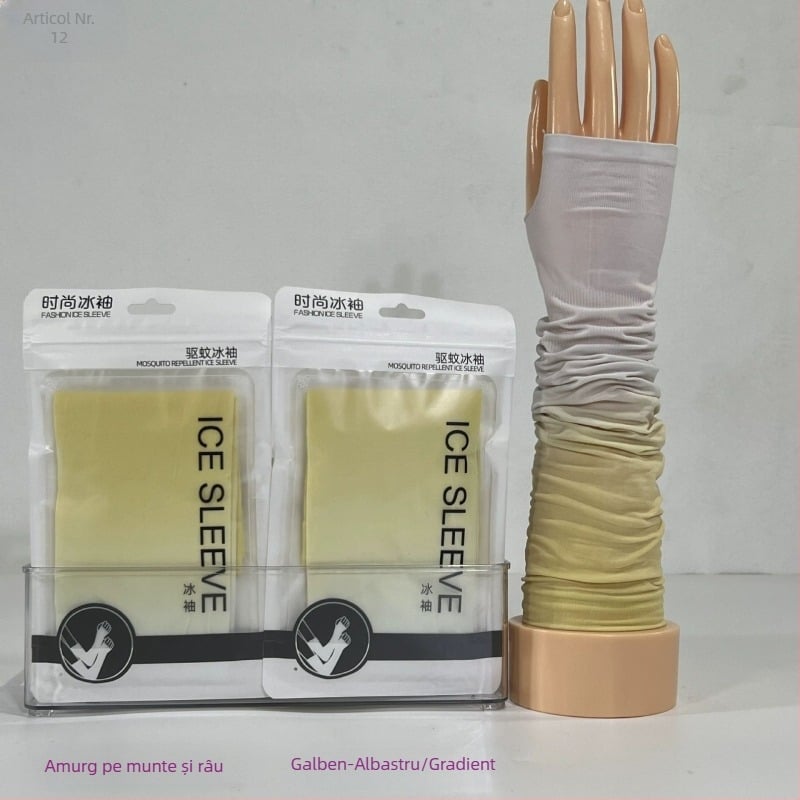 Manșete unisex din Ice Silk gradient, protecție UV, răcire pentru condus și ciclism