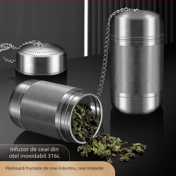 Sită de ceai din oțel inoxidabil 316, calitate alimentară, filtru ultrafin și separator ceai-apă