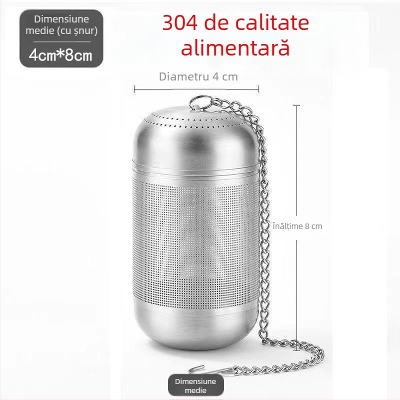 Sită de ceai din oțel inoxidabil 316, calitate alimentară, filtru ultrafin și separator ceai-apă