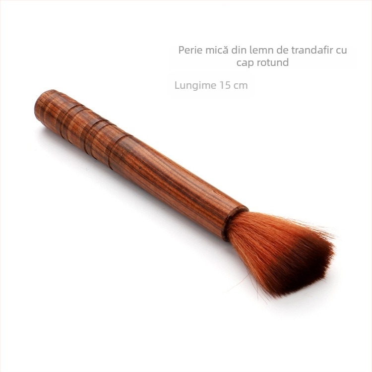 Perie pentru ceainic din lemn, fără scame, perie de curățare pentru tava de ceai — accesorii pentru ceremonia ceaiului