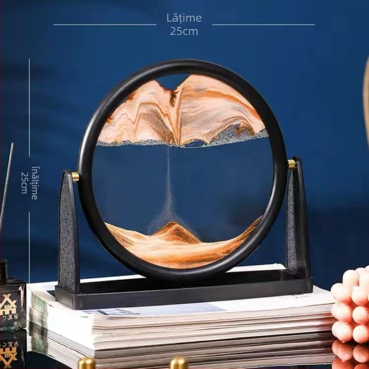 Pictură cu nisip curgător – ornament din sticlă, artă în nisip, decor în stil nordic pentru living, pentru dulapul TV și dulapul de vin, cadou de ziua de naștere pentru fete