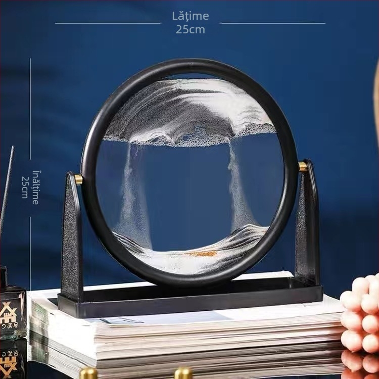 Pictură cu nisip curgător – ornament din sticlă, artă în nisip, decor în stil nordic pentru living, pentru dulapul TV și dulapul de vin, cadou de ziua de naștere pentru fete