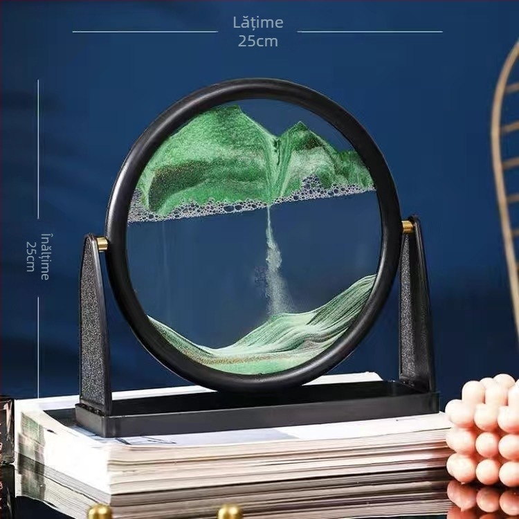Pictură cu nisip curgător – ornament din sticlă, artă în nisip, decor în stil nordic pentru living, pentru dulapul TV și dulapul de vin, cadou de ziua de naștere pentru fete