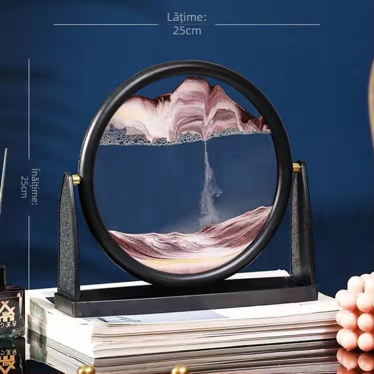 Pictură cu nisip curgător – ornament din sticlă, artă în nisip, decor în stil nordic pentru living, pentru dulapul TV și dulapul de vin, cadou de ziua de naștere pentru fete