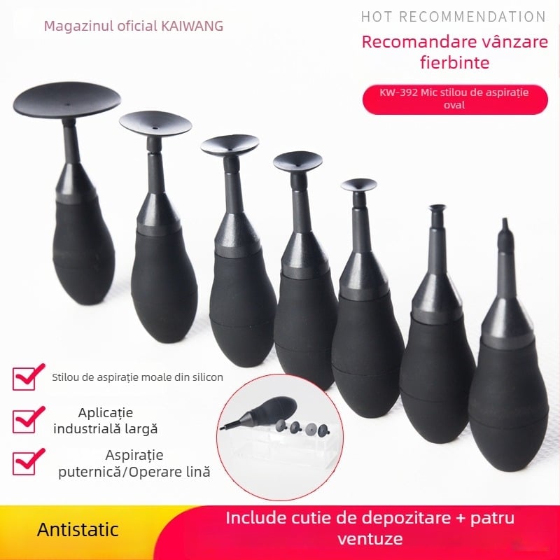 Kaiwang Stilou Manual Antistatic KW-392 Formă Ovală Pentru IC-uri și Componente Electronice