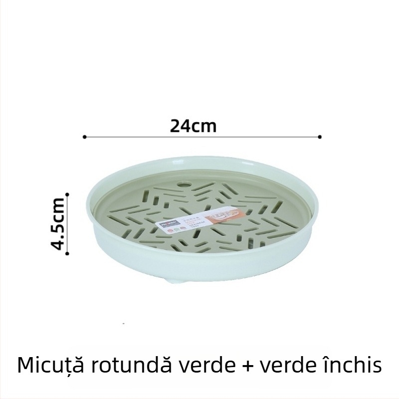 Tavă dublu nivel din plastic pentru scurgere, pentru fructe și ceai, tavă mare pentru bucătărie și living