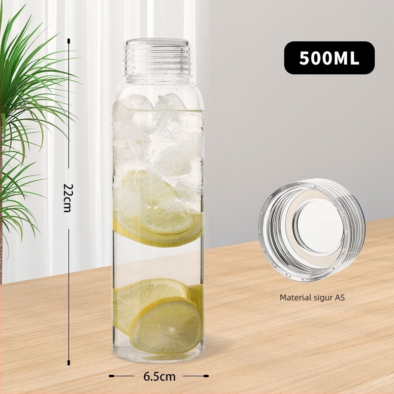În stoc pahar din sticlă borosilicată înaltă, cu scară de măsurare, transparent, rezistent la temperaturi înalte, mare capacitate pentru apă, cafea și infuzie la rece.